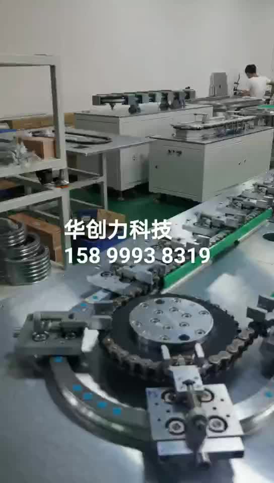 同步带圆弧轨道循环线-直线导轨输送线