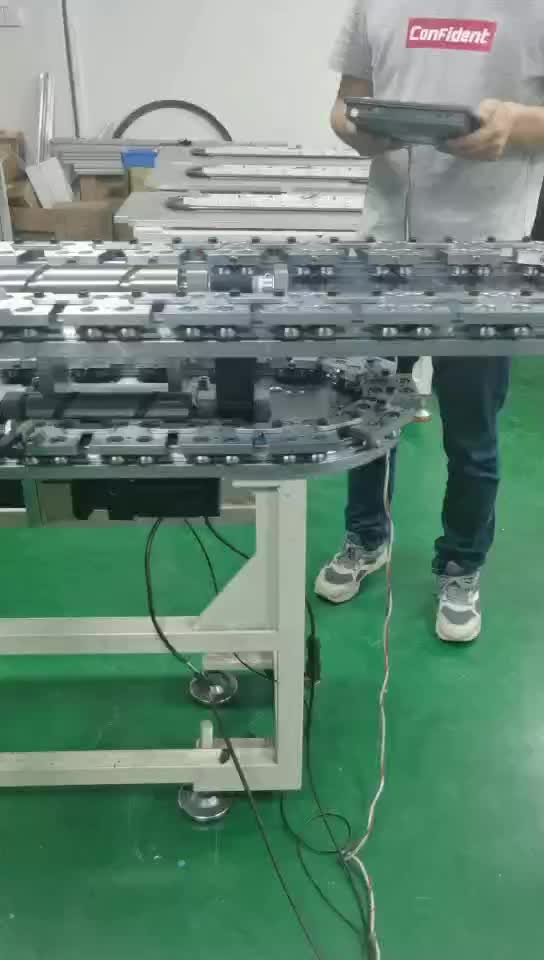 高速链条式精密循环线环形生产线轴承钢环轨